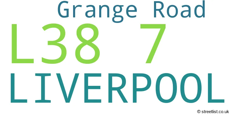 A word cloud for the L38 7 postcode